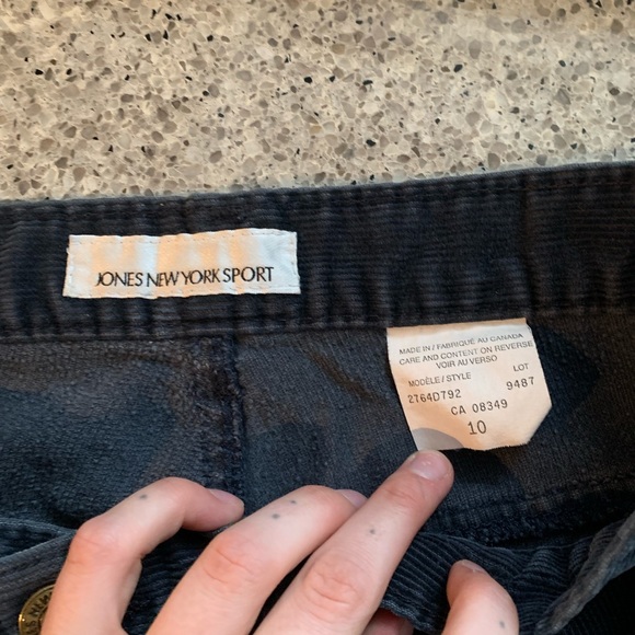 Navy corduroy pants with raw hem!!! - Picture 3 of 4